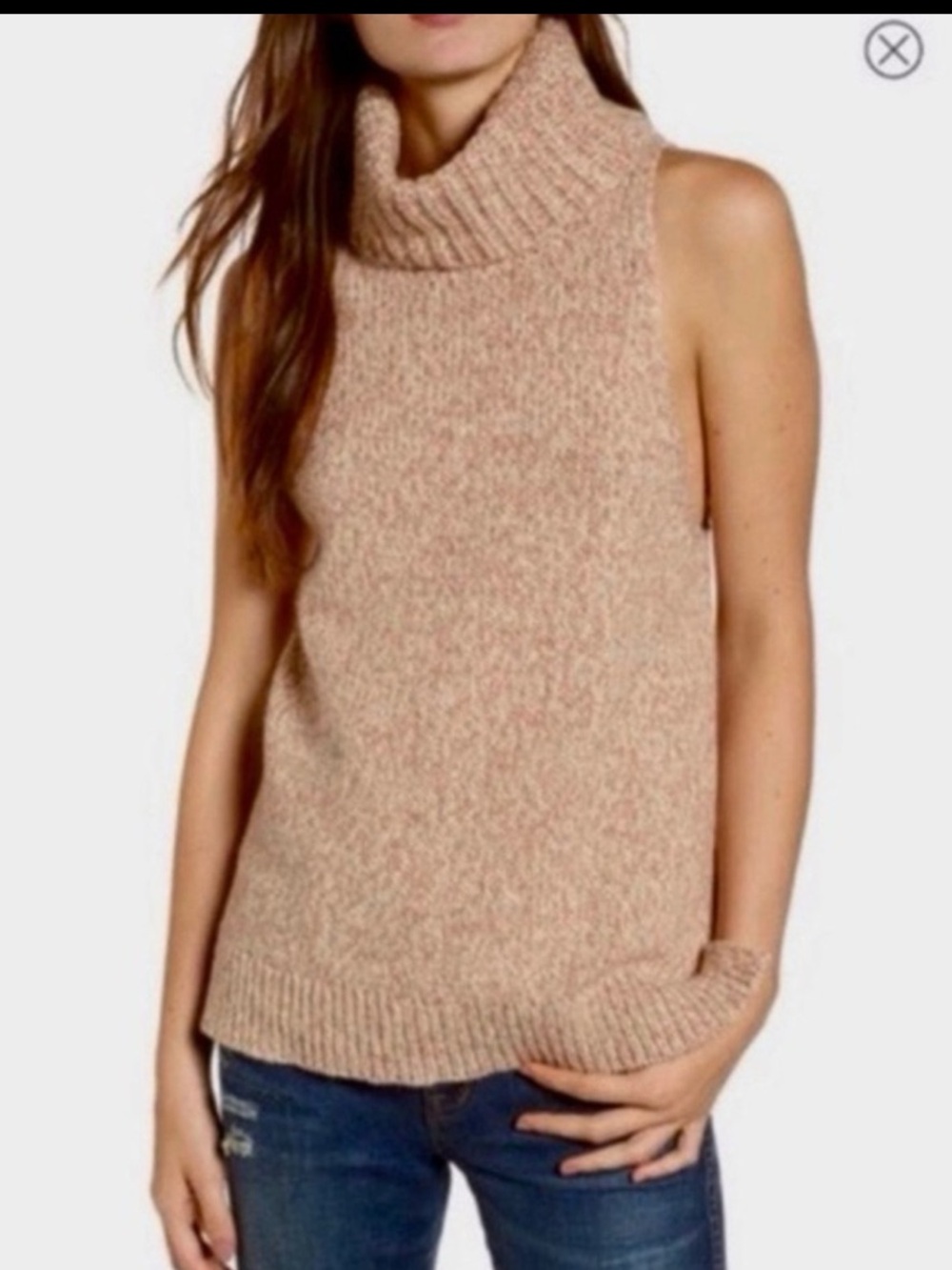 Madewell Hallowell Sleeveless Cowl Neck Sweater Vest Small